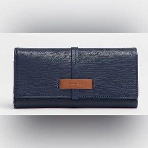 NWT Hammitt Navy Blue Leather Benjamin Wallet